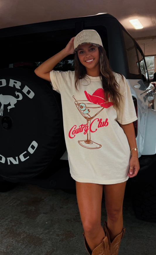 country club martini tee
